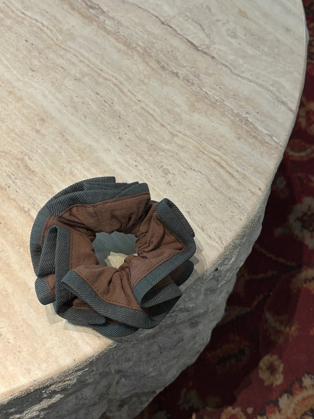 Vintage Patchwork Layered Scrunchie