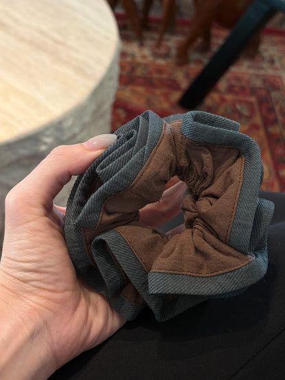 Vintage Patchwork Layered Scrunchie